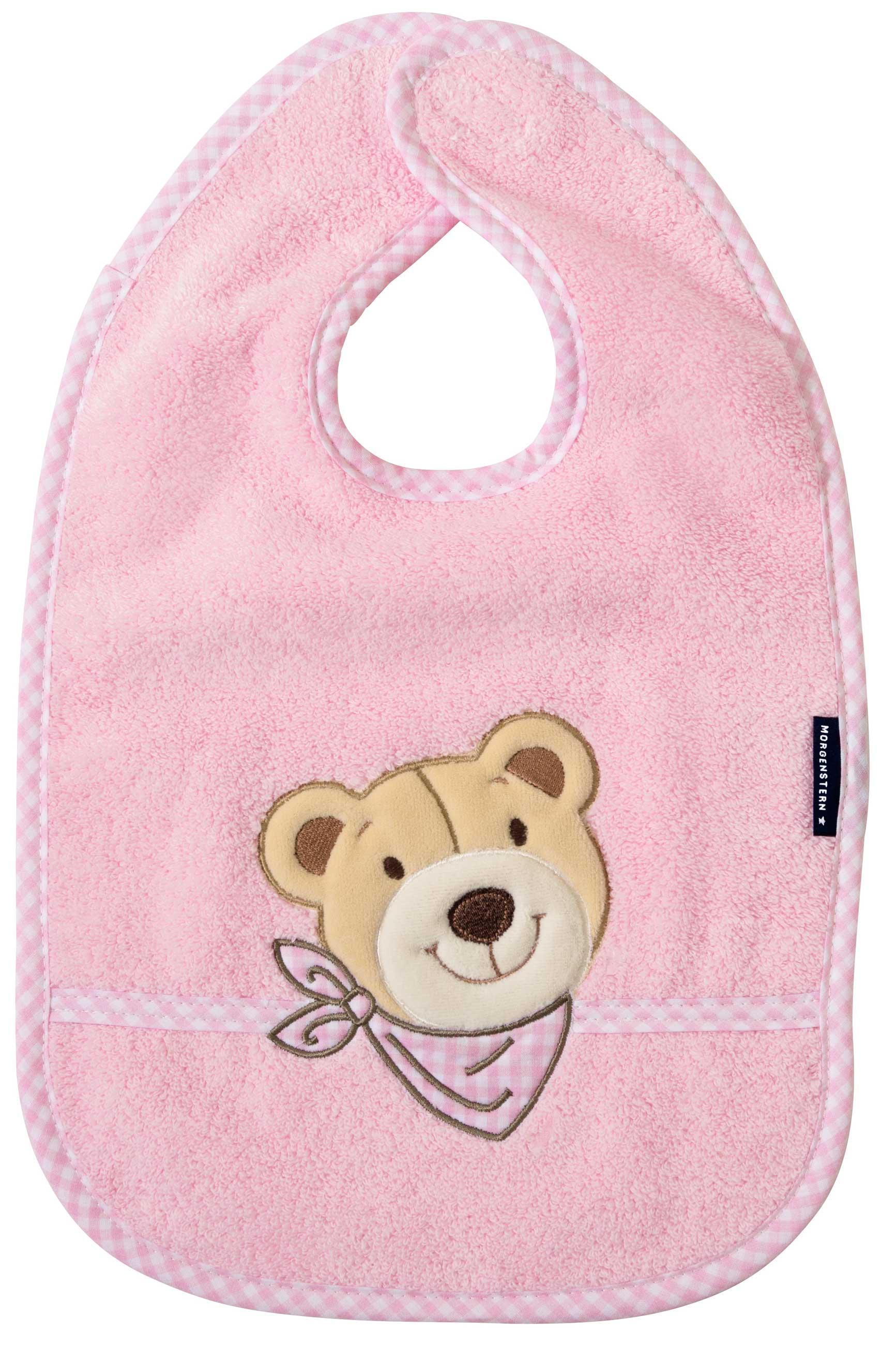 Morgenstern Lätzchen Bär, Luxus Baumwolle, rosa Morgenstern Lätzchen Bär, Luxus Baumwolle, rosa