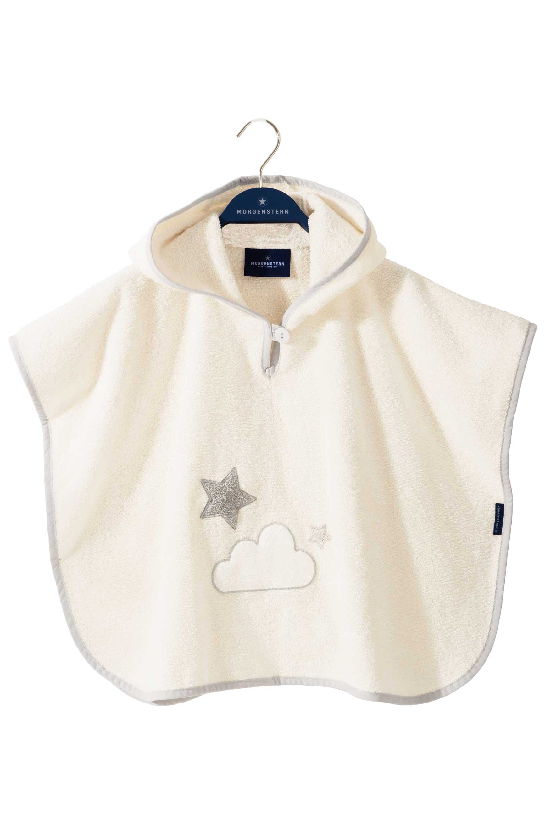 Morgenstern Badeponcho 1-3 Jahre, reine Baumwolle, Wolken und Sterne, creme Morgenstern Badeponcho 1-3 Jahre, reine Baumwolle, Wolken und Sterne, creme