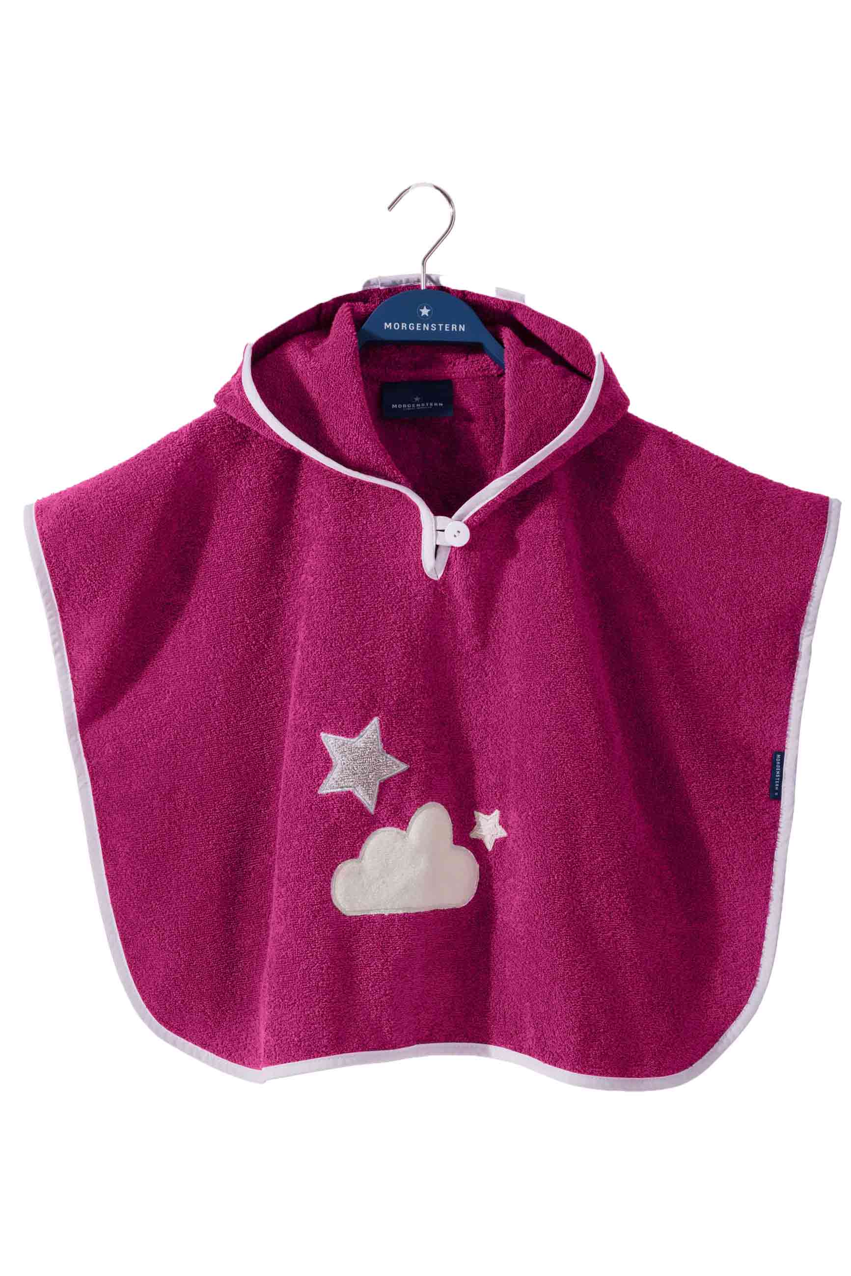 Morgenstern Badeponcho 1-3 Jahre, reine Baumwolle, Wolken und Sterne, brombeere Morgenstern Badeponcho 1-3 Jahre, reine Baumwolle, Wolken und Sterne, brombeere
