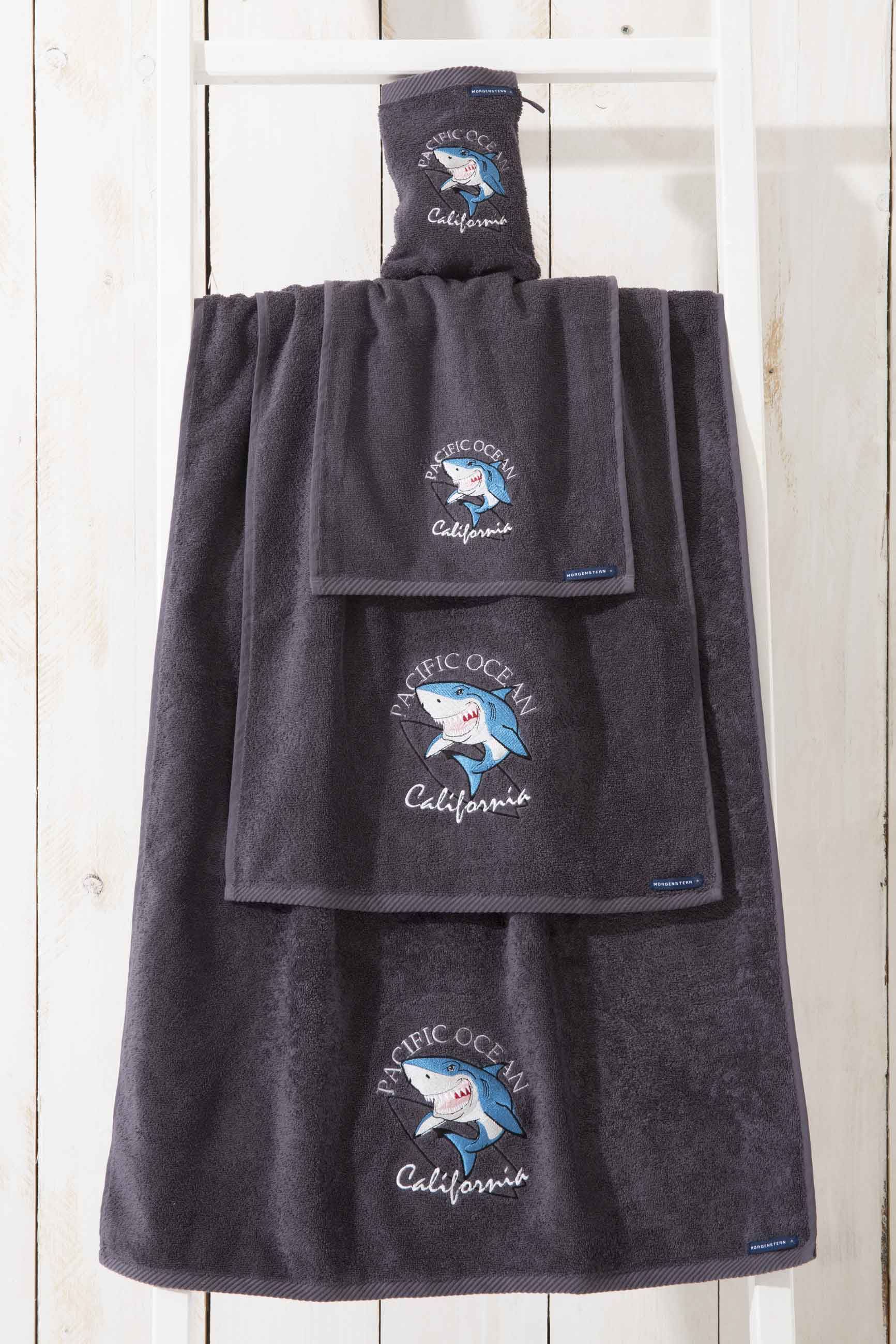 Kinderfrottier, reine Baumwolle, Shark, anthrazit Kinderfrottier, reine Baumwolle, Shark, anthrazit