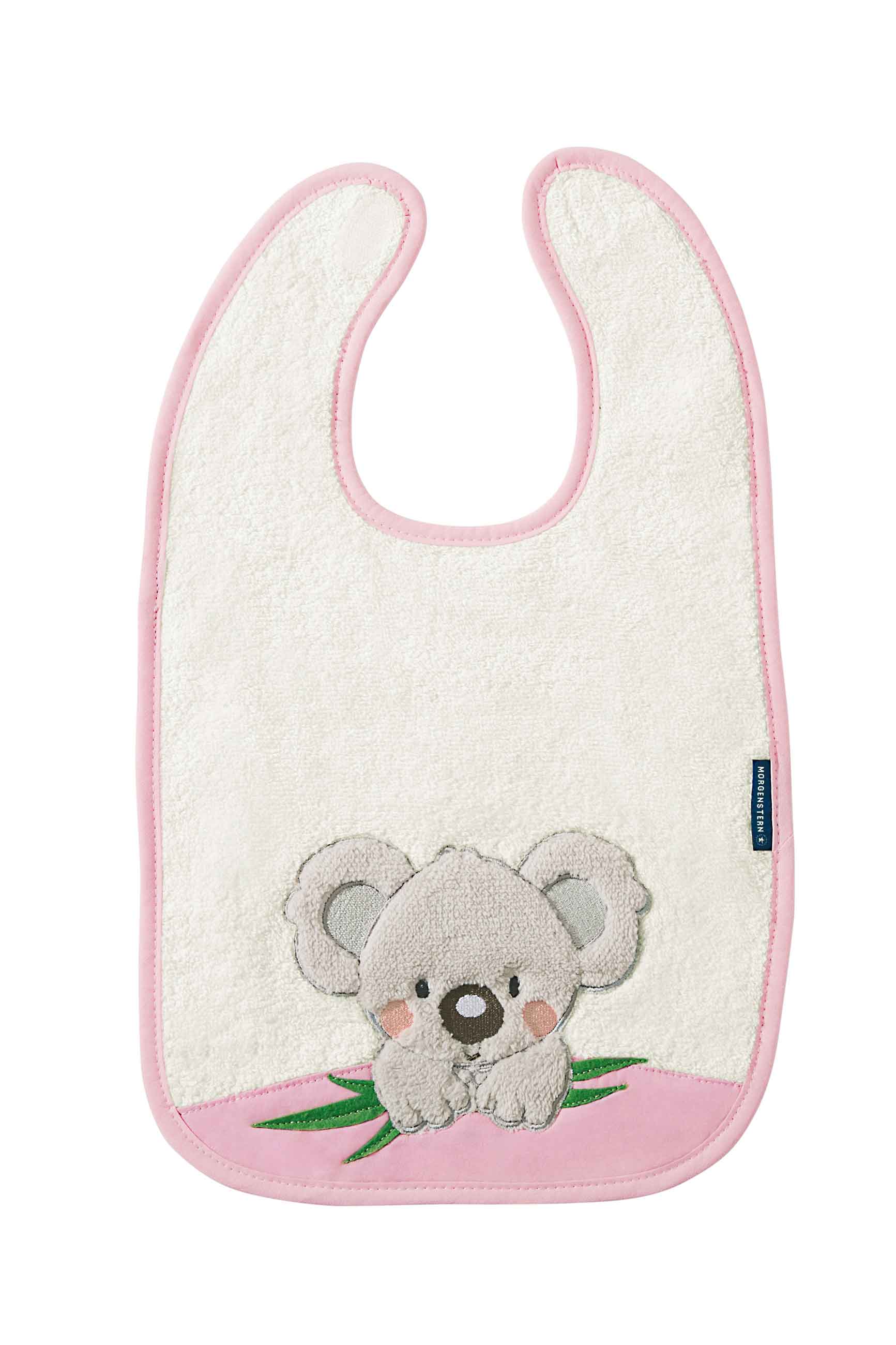 Kinderlätzchen, reine Baumwolle, Koala, rosa Kinderlätzchen, reine Baumwolle, Koala, rosa