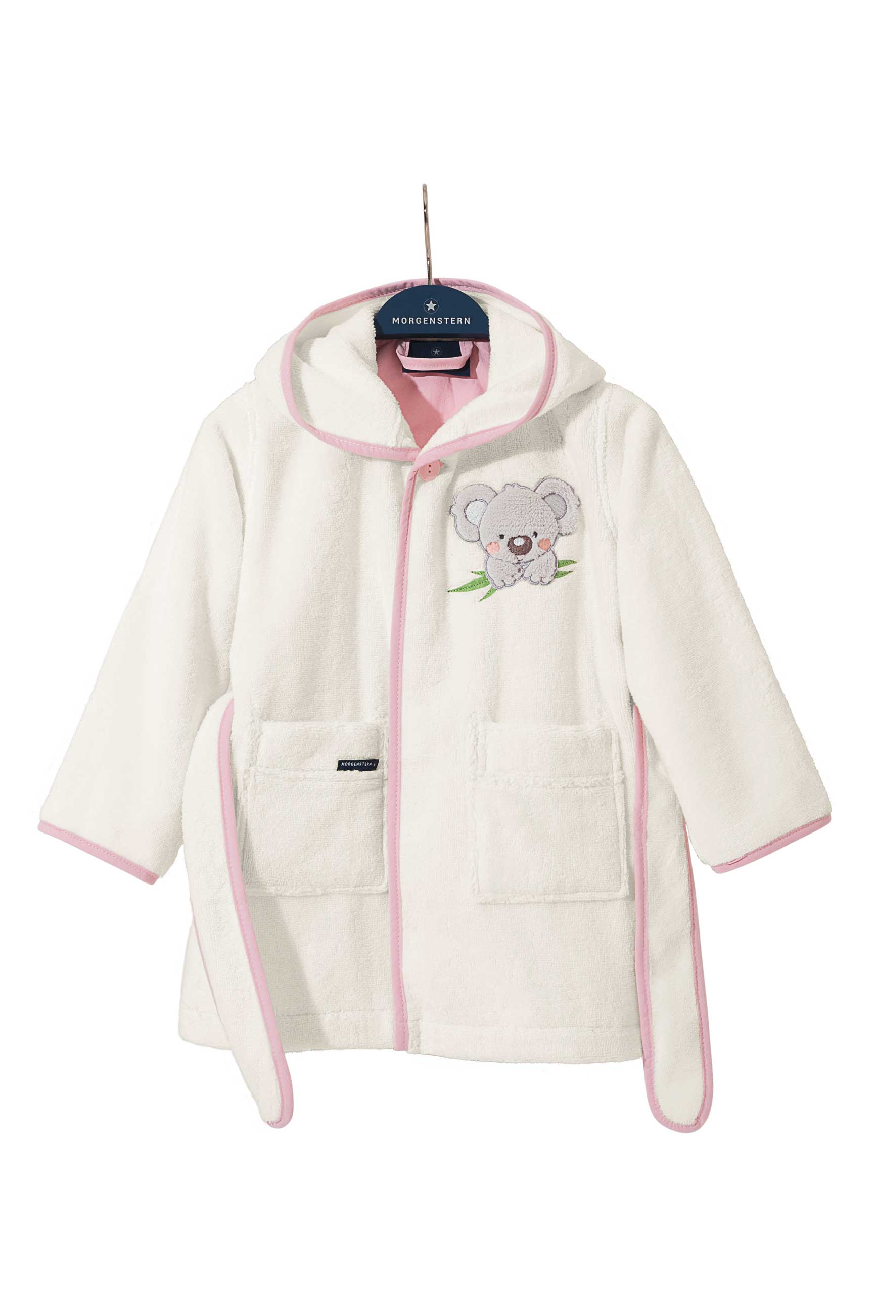 Morgenstern Kinderbademantel, reine Baumwolle, Koala, rosa Morgenstern Kinderbademantel, reine Baumwolle, Koala, rosa