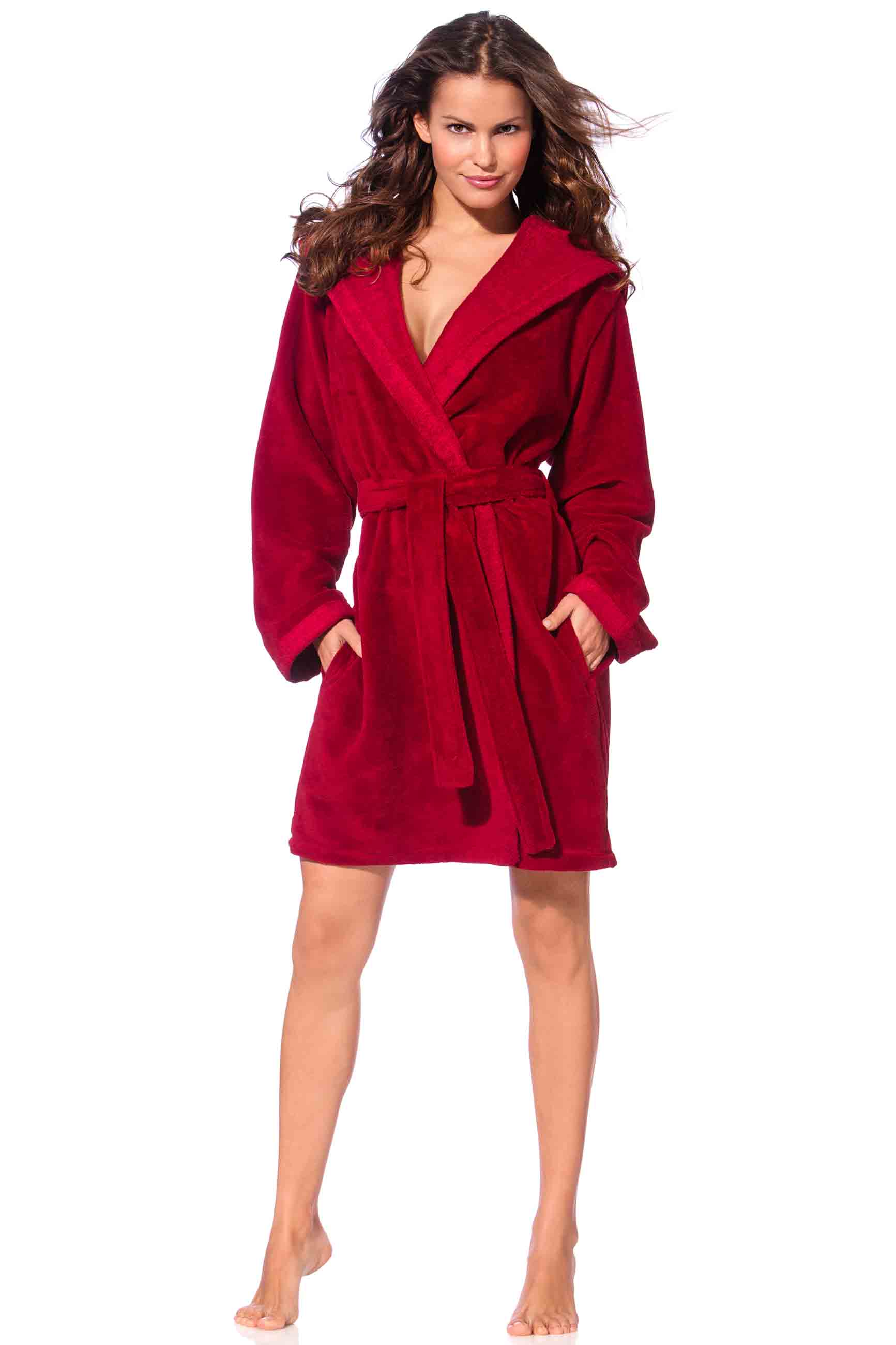 bademantel damen kurz