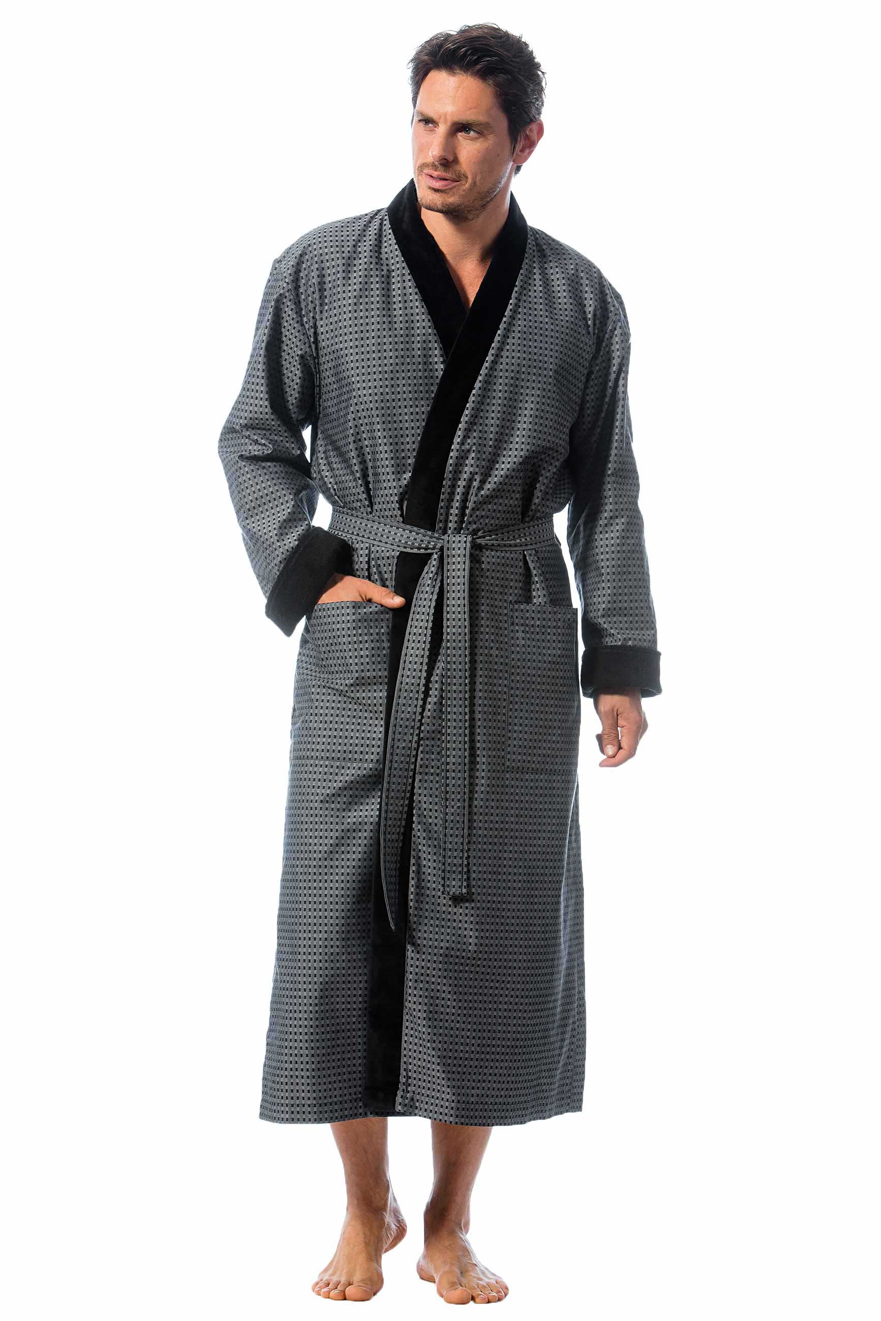 Morgenstern Bademantel Herren Kimono, Mit Futter, Viktor, anthrazit Morgenstern Bademantel Herren Kimono, Mit Futter, Viktor, anthrazit