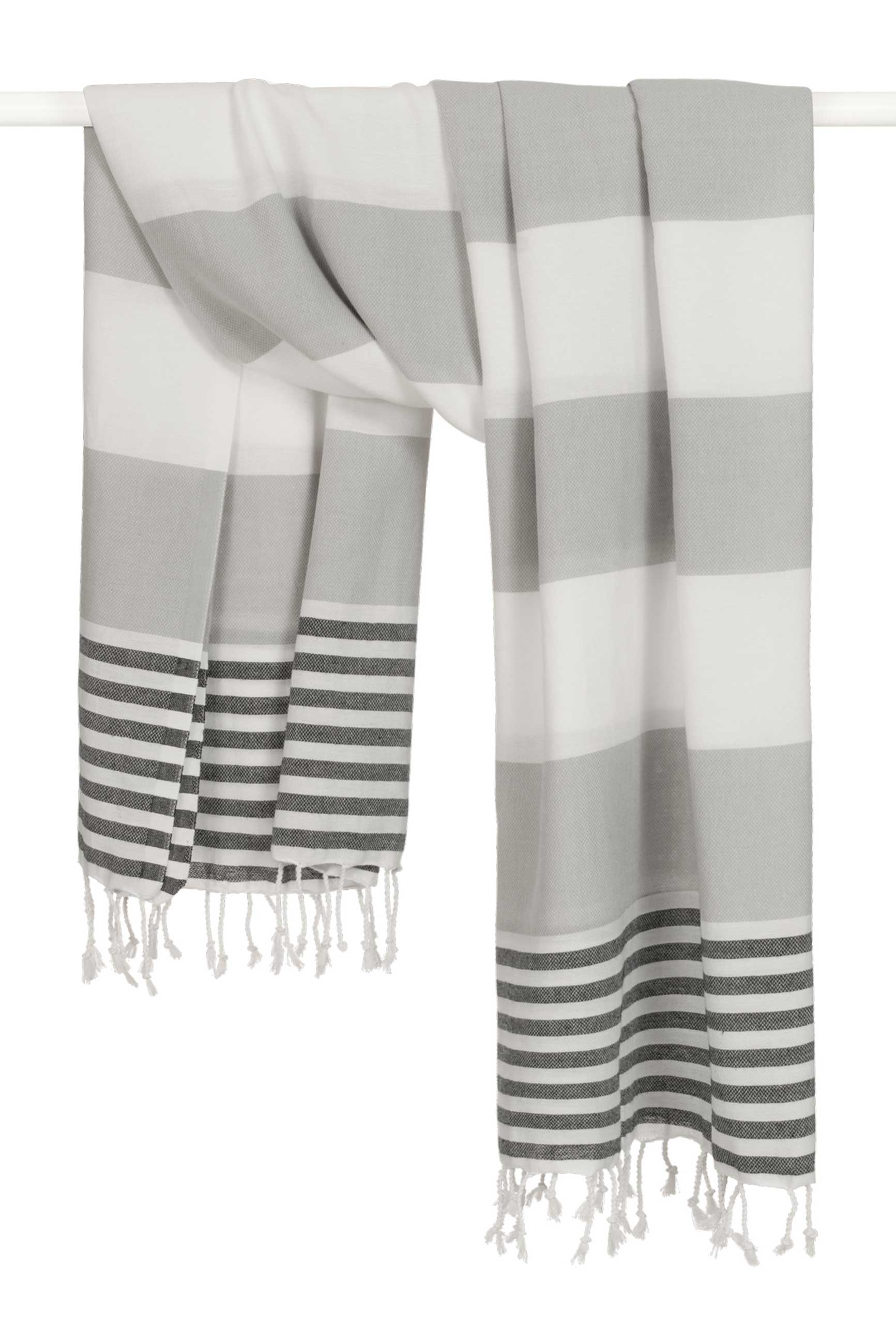 Morgenstern Hamamtuch 90x175 cm, Baumwolle, Sylt, grau Morgenstern Hamamtuch 90x175 cm, Baumwolle, Sylt, grau