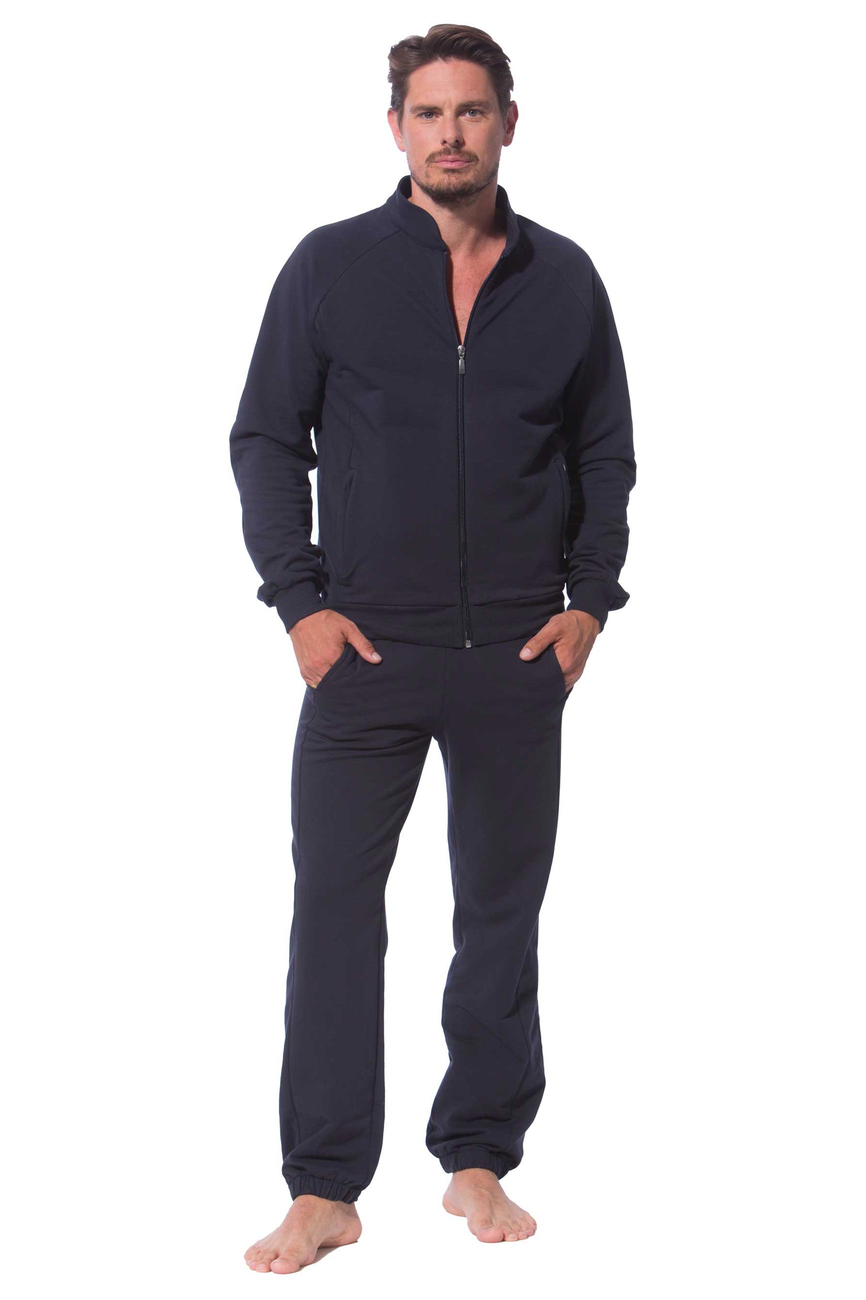 Morgenstern Herren Hausanzug, Jersey, Frank, marine Morgenstern Herren Hausanzug, Jersey, Frank, marine