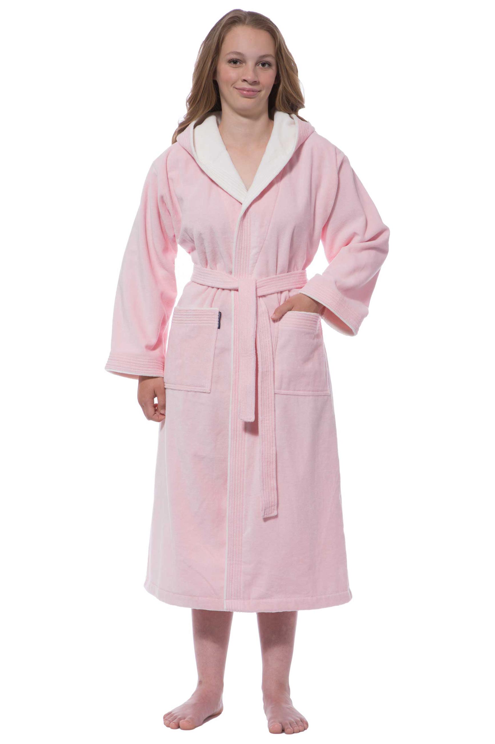 Morgenstern Bademantel Mädchen Kapuze, Velours, Liz, rosa Morgenstern Bademantel Mädchen Kapuze, Velours, Liz, rosa