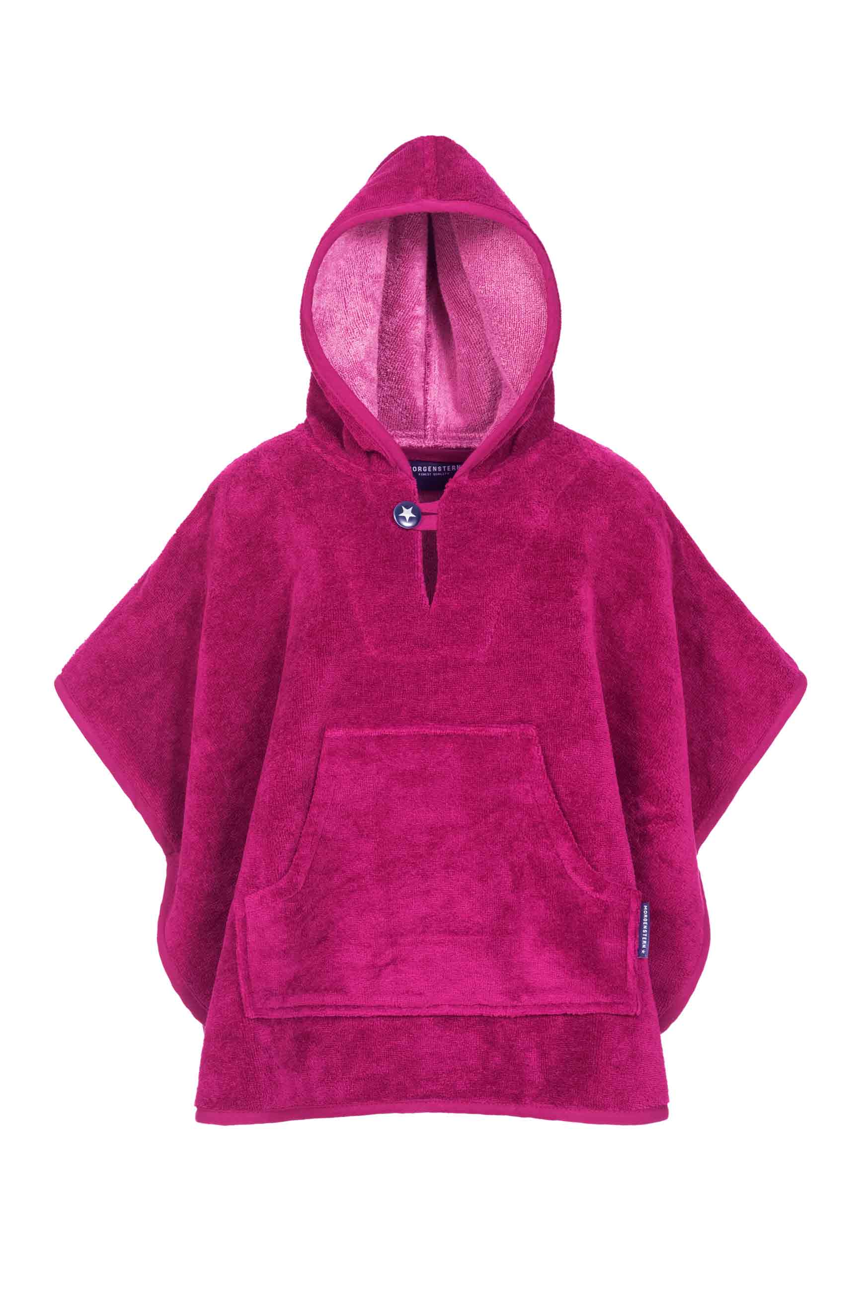 Morgenstern Badeponcho mit Kapuze, Multifaser, Timo, fuchsia Morgenstern Badeponcho mit Kapuze, Multifaser, Timo, fuchsia