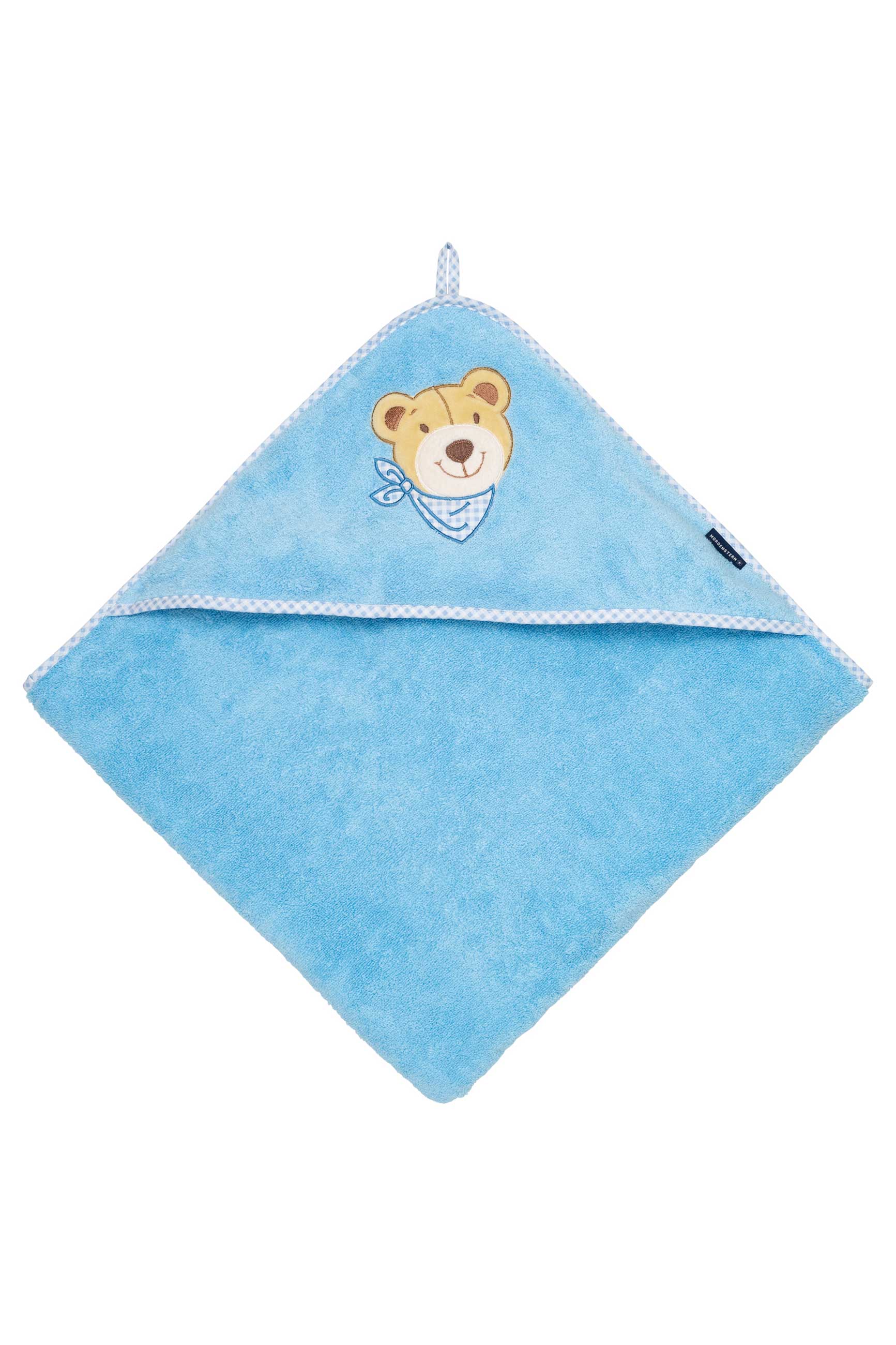 Morgenstern Kapuzentuch, Kapuzenhandtuch Bär, Luxus Baumwolle, blau Morgenstern Kapuzentuch, Kapuzenhandtuch Bär, Luxus Baumwolle, blau