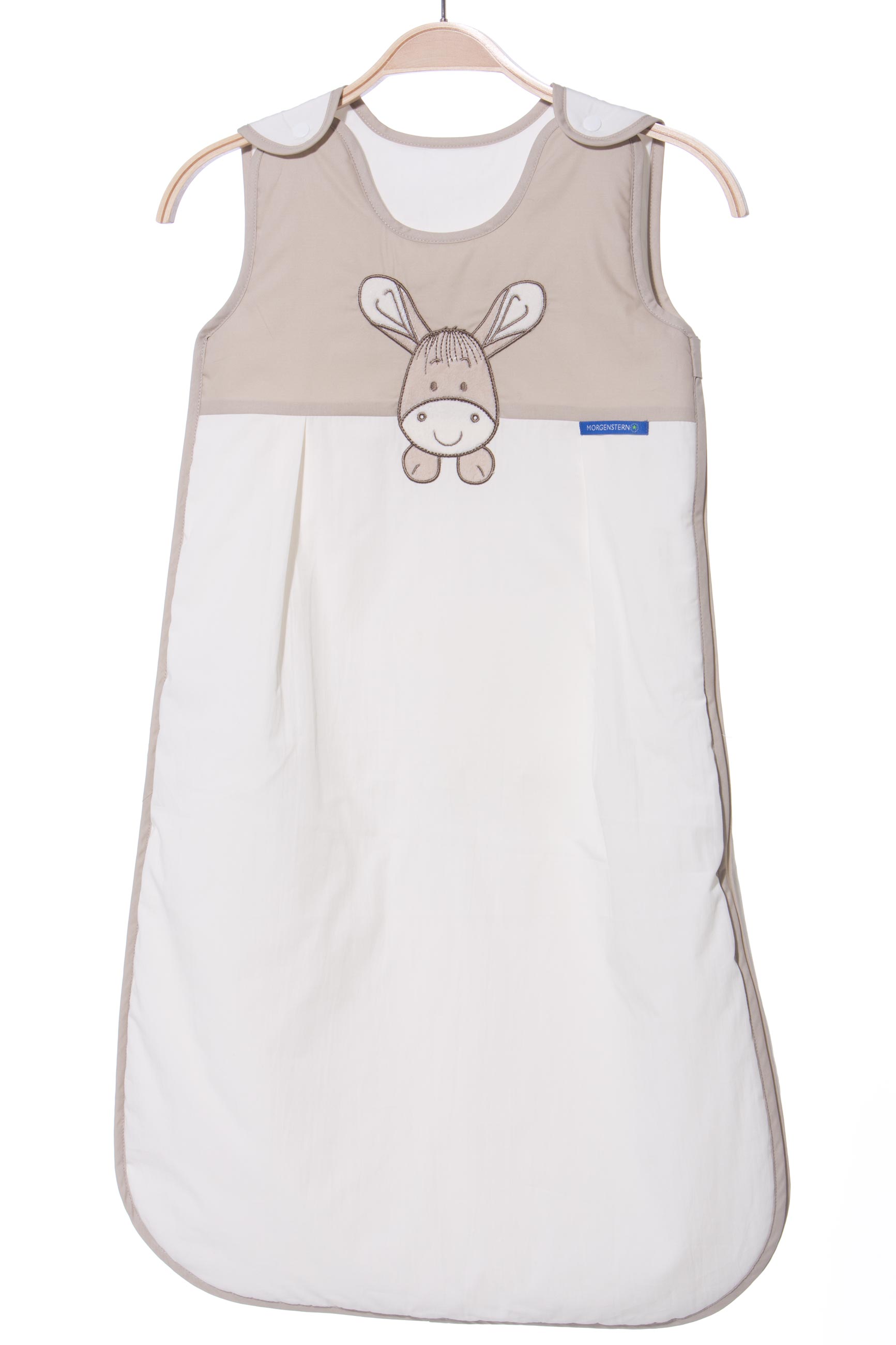 Morgenstern Kinderschlafsack aus reiner Baumwolle, Esel, natur Morgenstern Kinderschlafsack aus reiner Baumwolle, Esel, natur