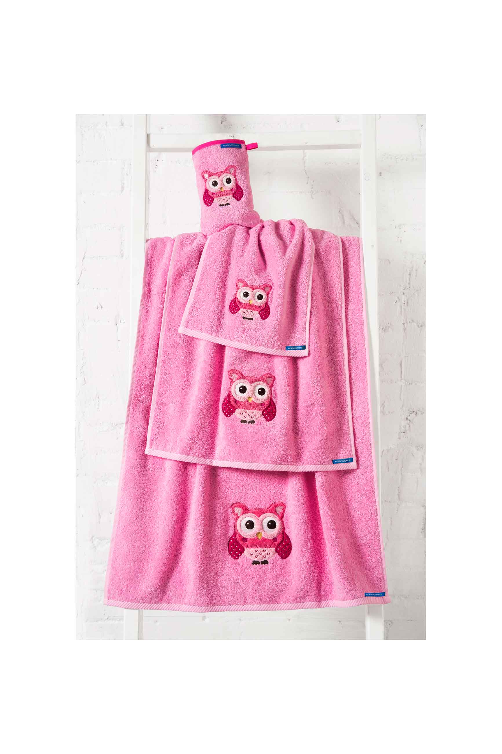 Morgenstern Kinder Handtuch, Duschtuch, Gästetuch, Waschhandschuh Eule rosa Morgenstern Kinder Handtuch, Duschtuch, Gästetuch, Waschhandschuh Eule rosa