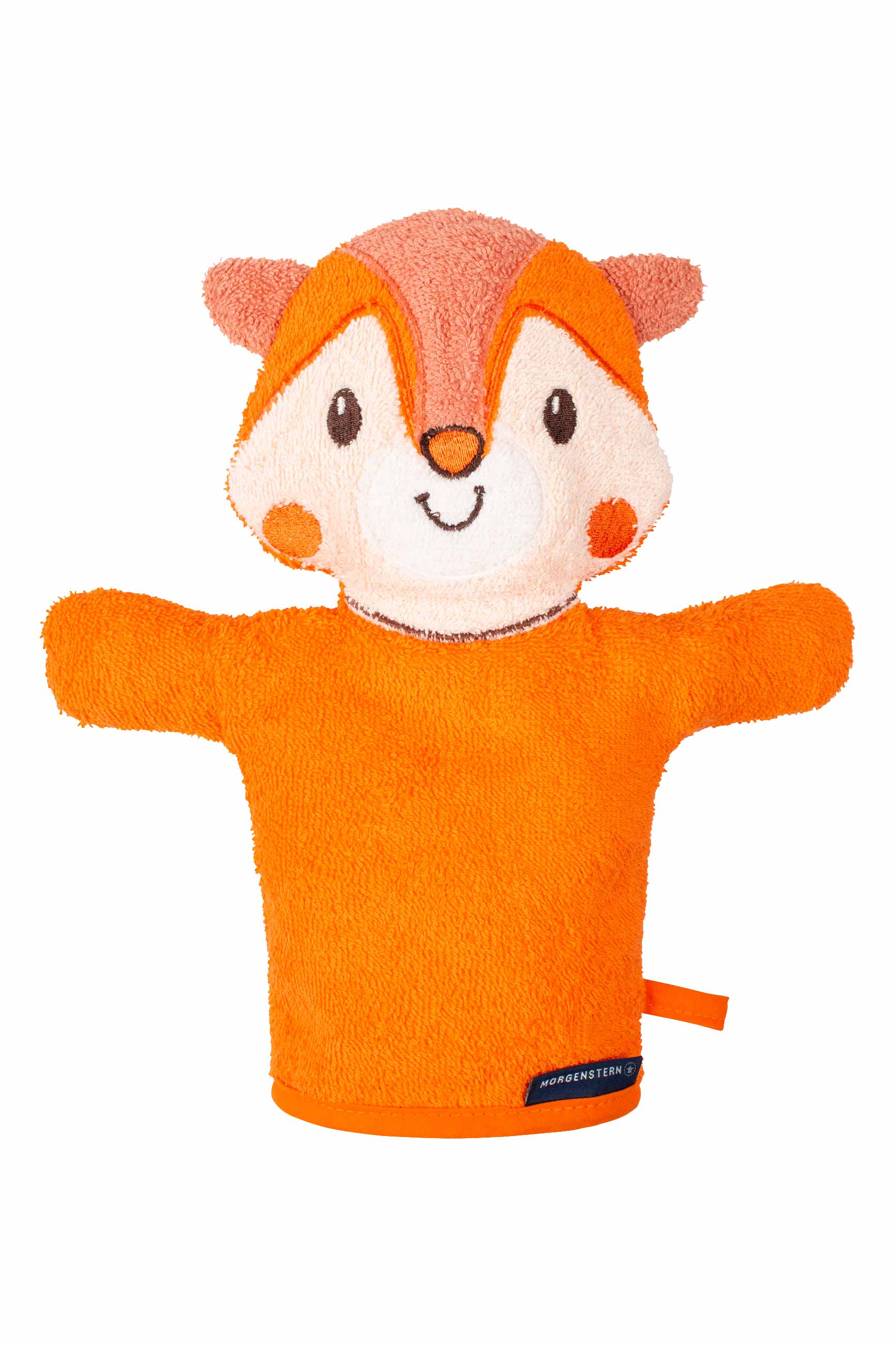 Morgenstern Waschfigur, reine Baumwolle, Fuchs, orange Morgenstern Waschfigur, reine Baumwolle, Fuchs, orange