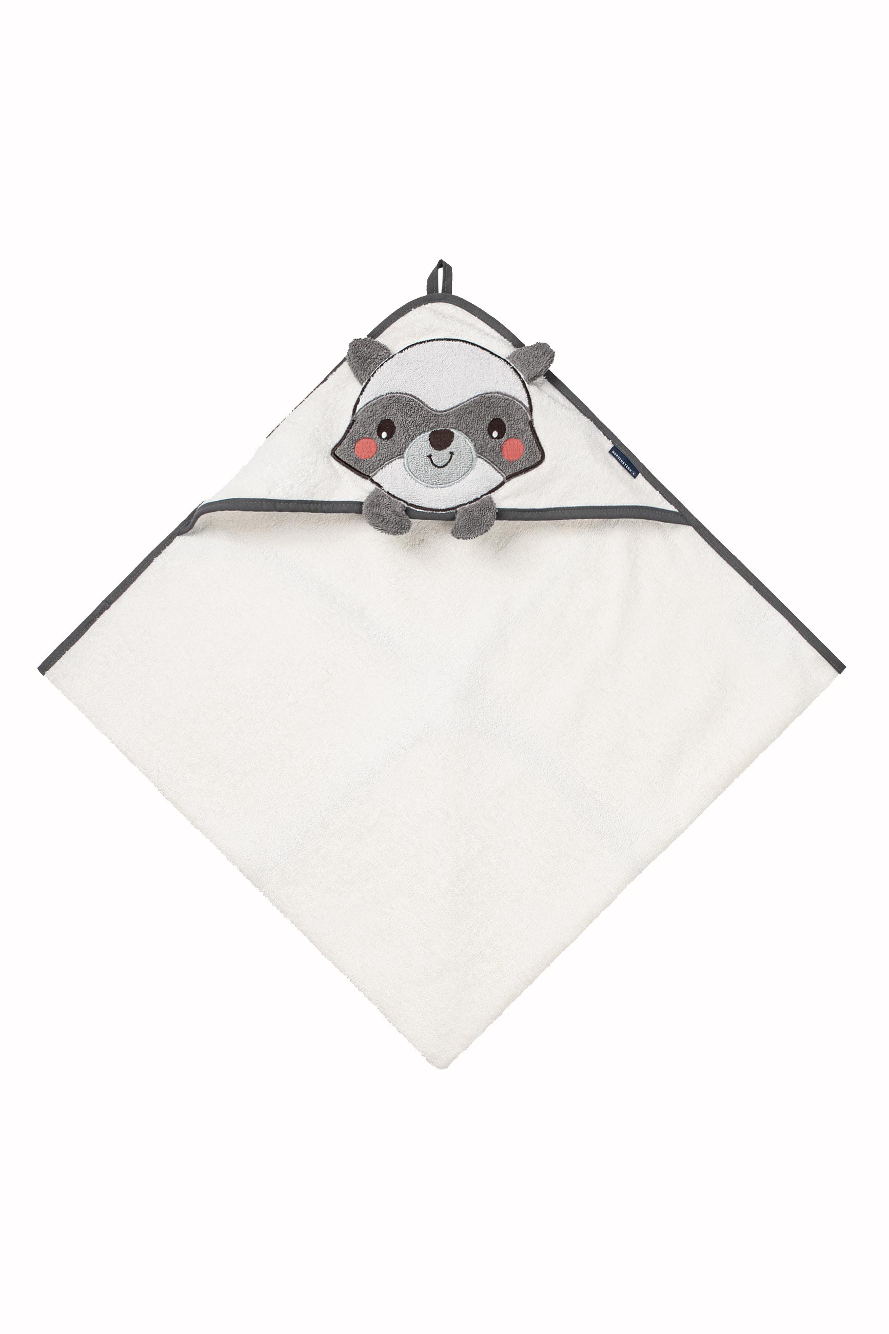 Morgenstern Kapuzenhandtuch, reine Baumwolle, Waschbär, creme Morgenstern Kapuzenhandtuch, reine Baumwolle, Waschbär, creme