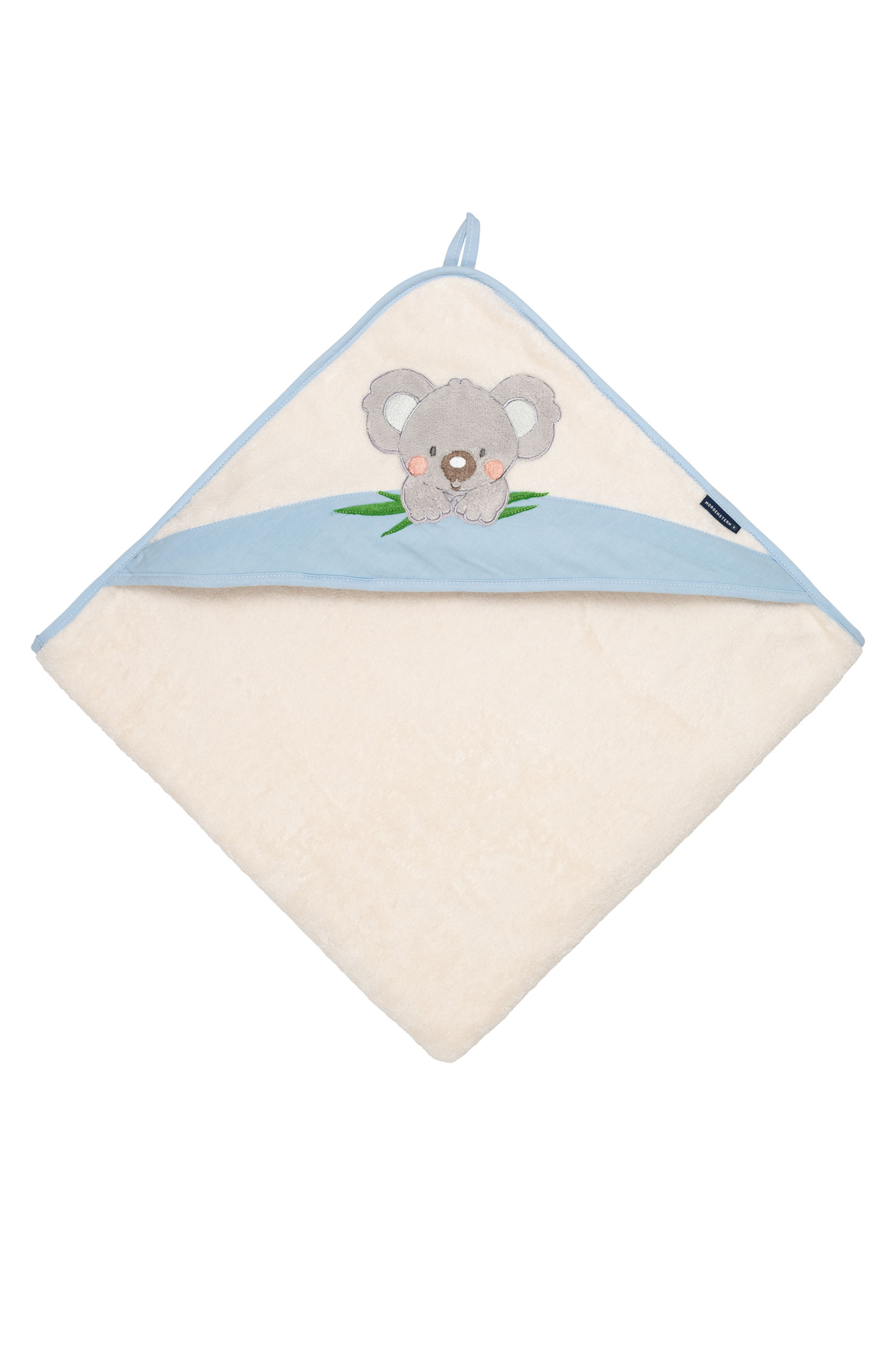Kapuzenhandtuch 100x100, reine Baumwolle, Koala, blau Kapuzenhandtuch 100x100, reine Baumwolle, Koala, blau