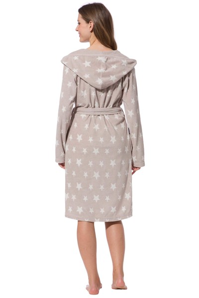 bademantel damen kurz mit kapuze frottee