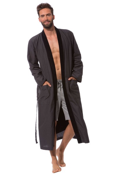 bademantel anthrazit herren