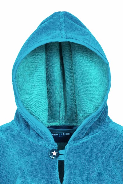 Kinder Badeponcho Mit Kapuze 60x80cm - Mikrofaser Strandtuch Mit Meerestier Druck