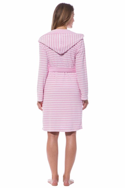 bademantel damen rosa