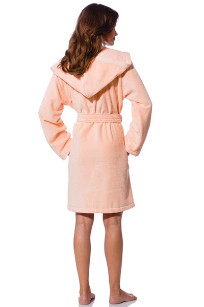 bademantel damen apricot