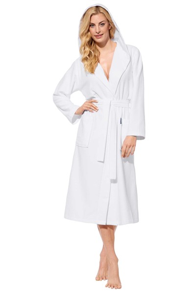 bademantel damen lang wei�