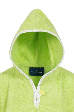 Morgenstern Badeponcho 1-3 Jahre, reine Baumwolle, Hippo, grün