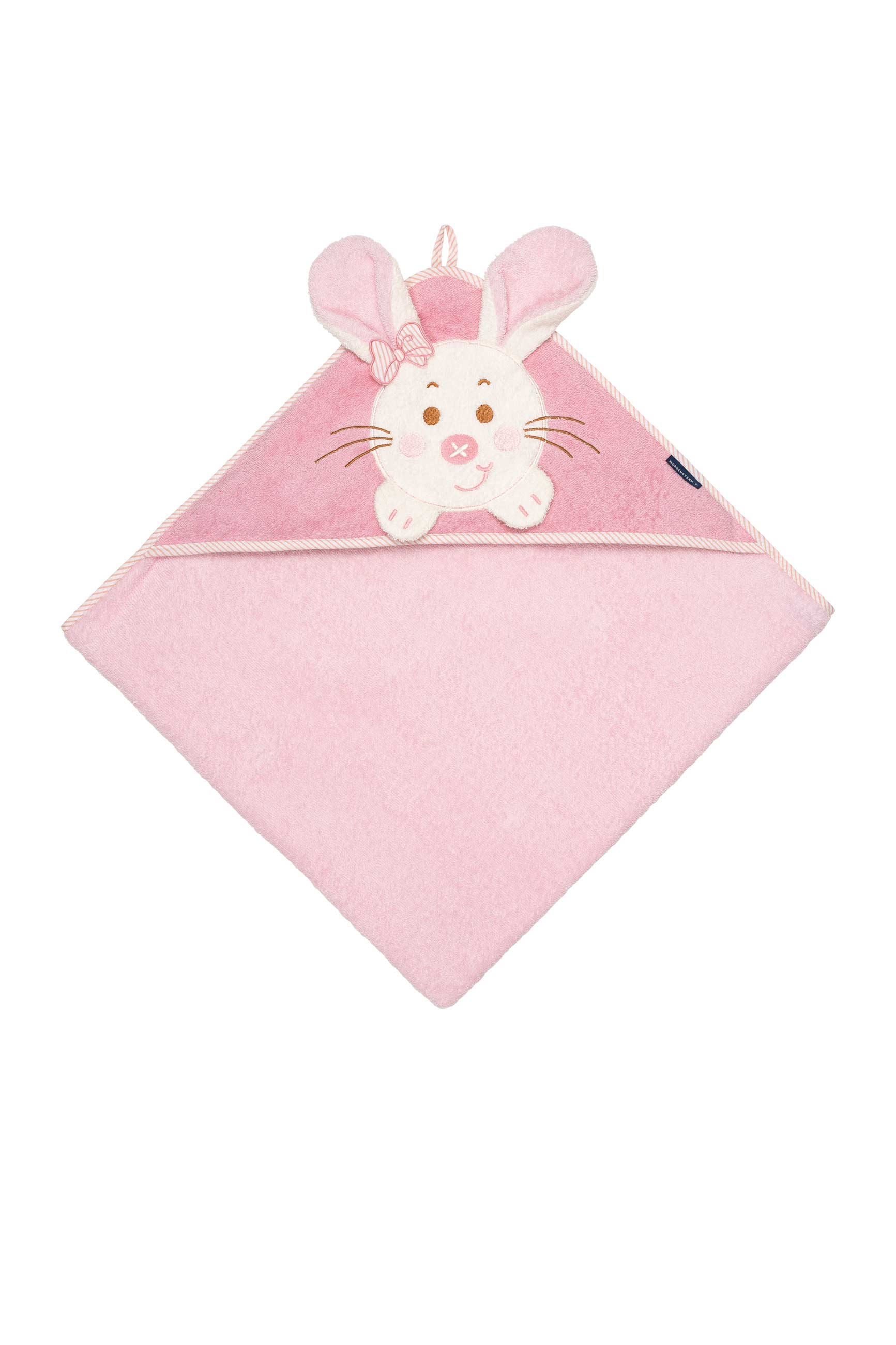 Morgenstern Kapuzenhandtuch, reine Baumwolle, Hase, rosa Morgenstern Kapuzenhandtuch, reine Baumwolle, Hase, rosa