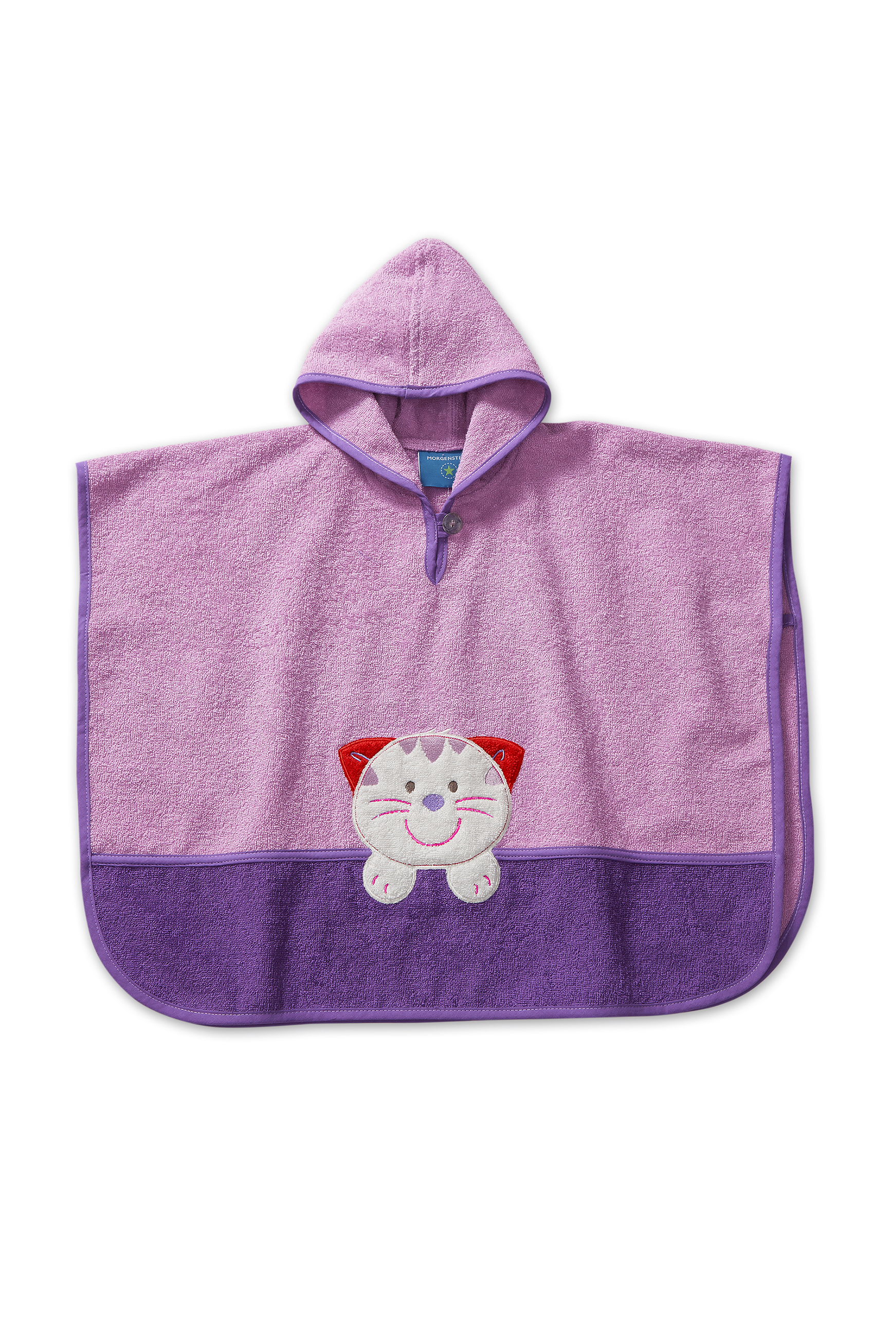 Morgenstern Badeponcho 1-3 Jahre, reine Baumwolle, Katze , flieder Morgenstern Badeponcho 1-3 Jahre, reine Baumwolle, Katze , flieder