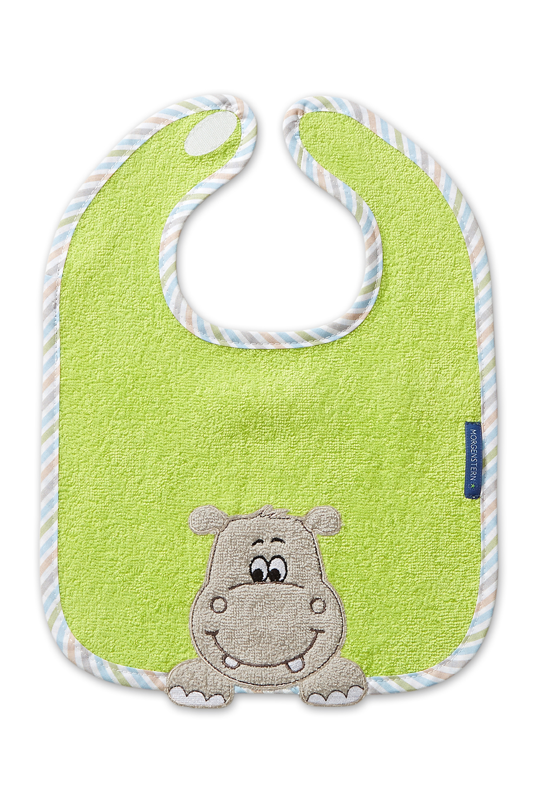 Morgenstern Kinderfrottier reine Baumwolle, Hippo, grün Morgenstern Kinderfrottier reine Baumwolle, Hippo, grün