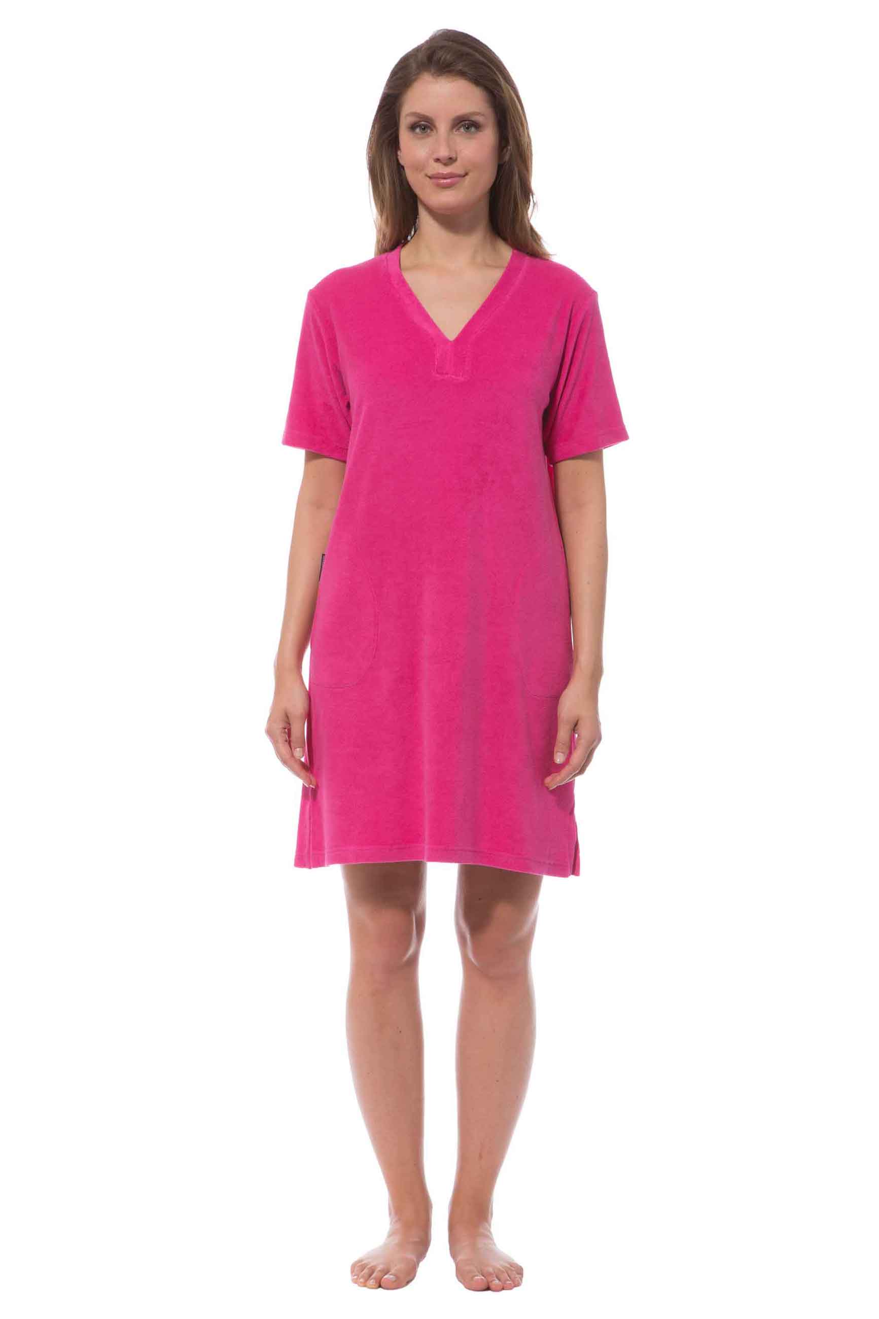 Morgenstern Strandkleid Damen, Sarah, fuchsia Morgenstern Strandkleid Damen, Sarah, fuchsia