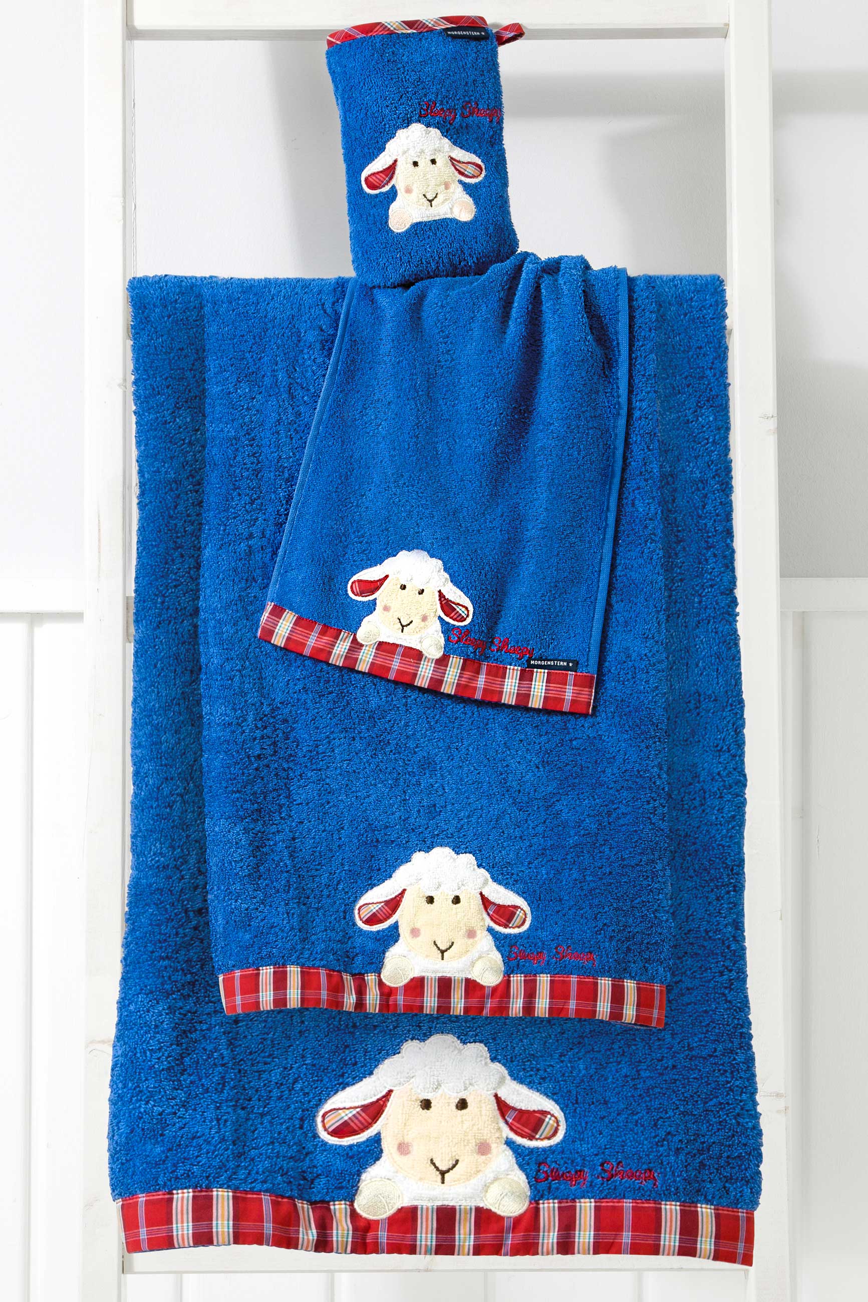 Kinder Handtuch Serie, Sleepy Sheepy Sweety, Morgenstern, Baumwolle, blau Kinder Handtuch Serie, Sleepy Sheepy Sweety, Morgenstern, Baumwolle, blau