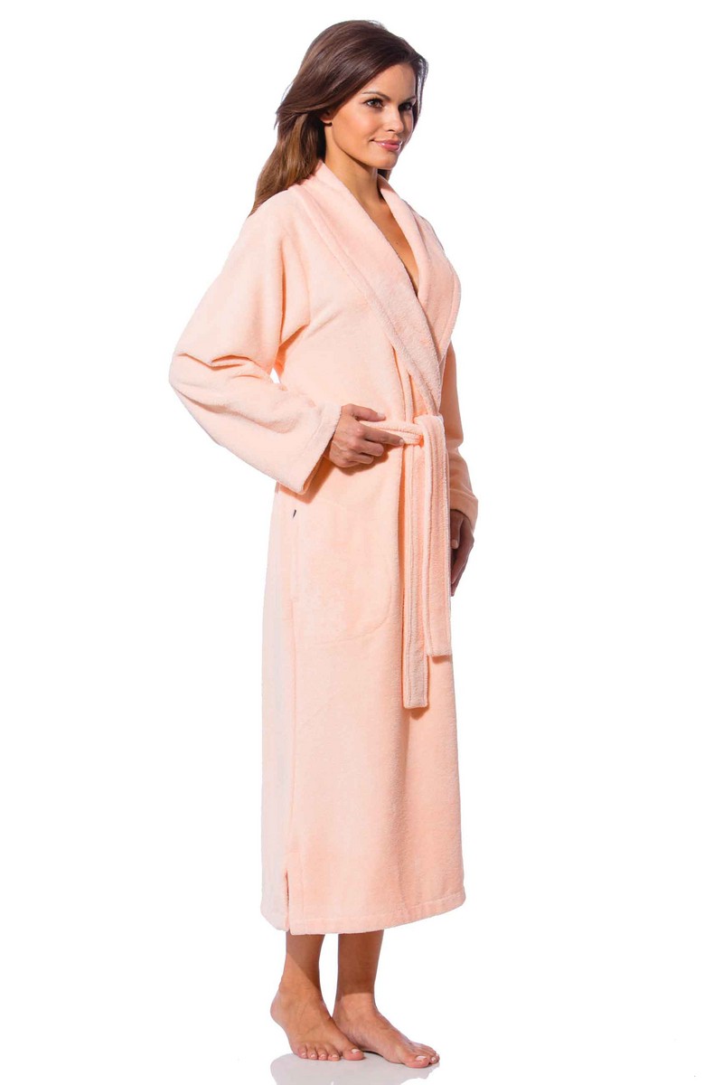 bademantel damen apricot