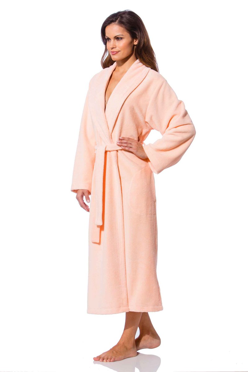 bademantel damen apricot