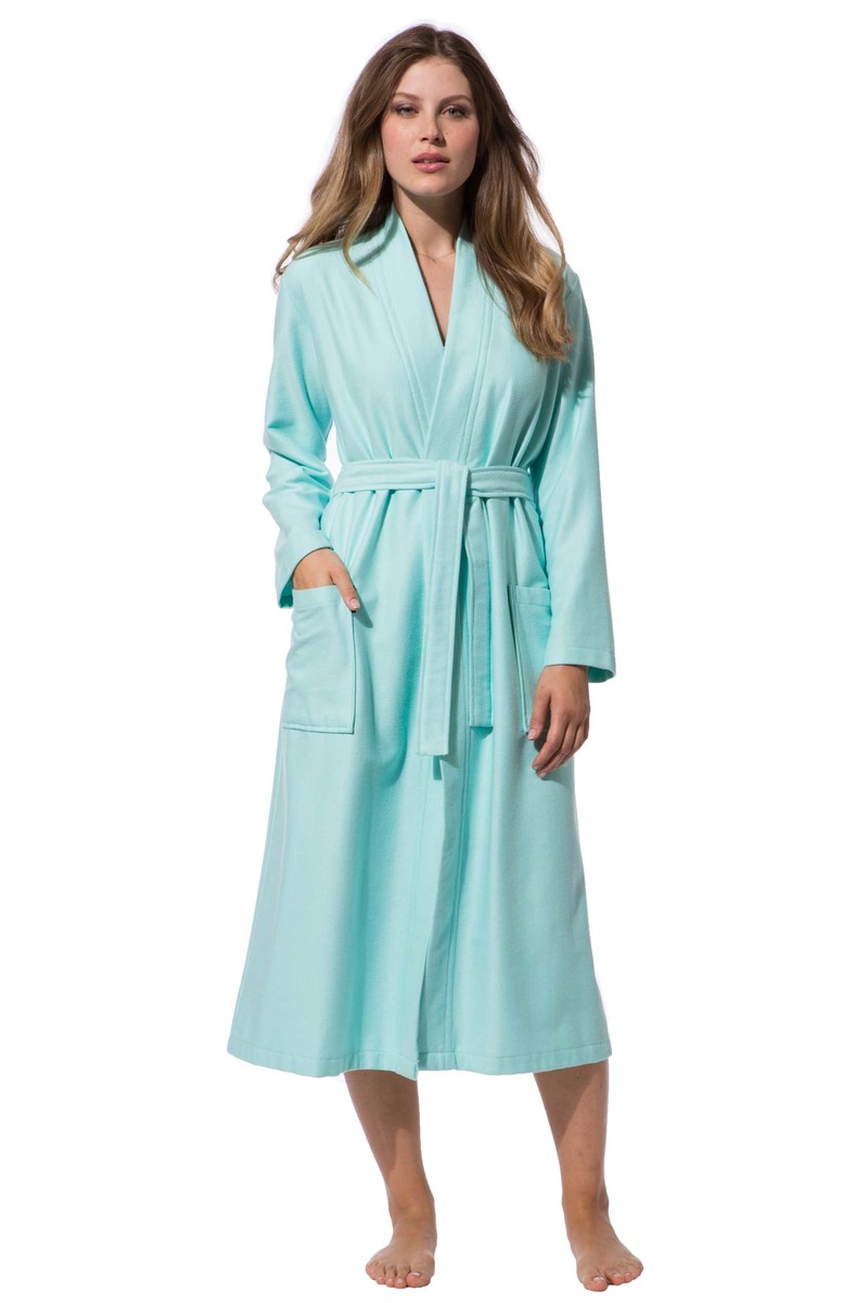 Joyaria Damen Bademantel Aus Bambus - Leichter Morgenmantel Mit 3/4 Ärmeln S-XXL