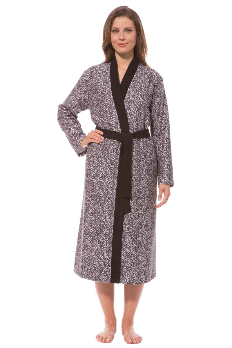 bademantel damen leopard