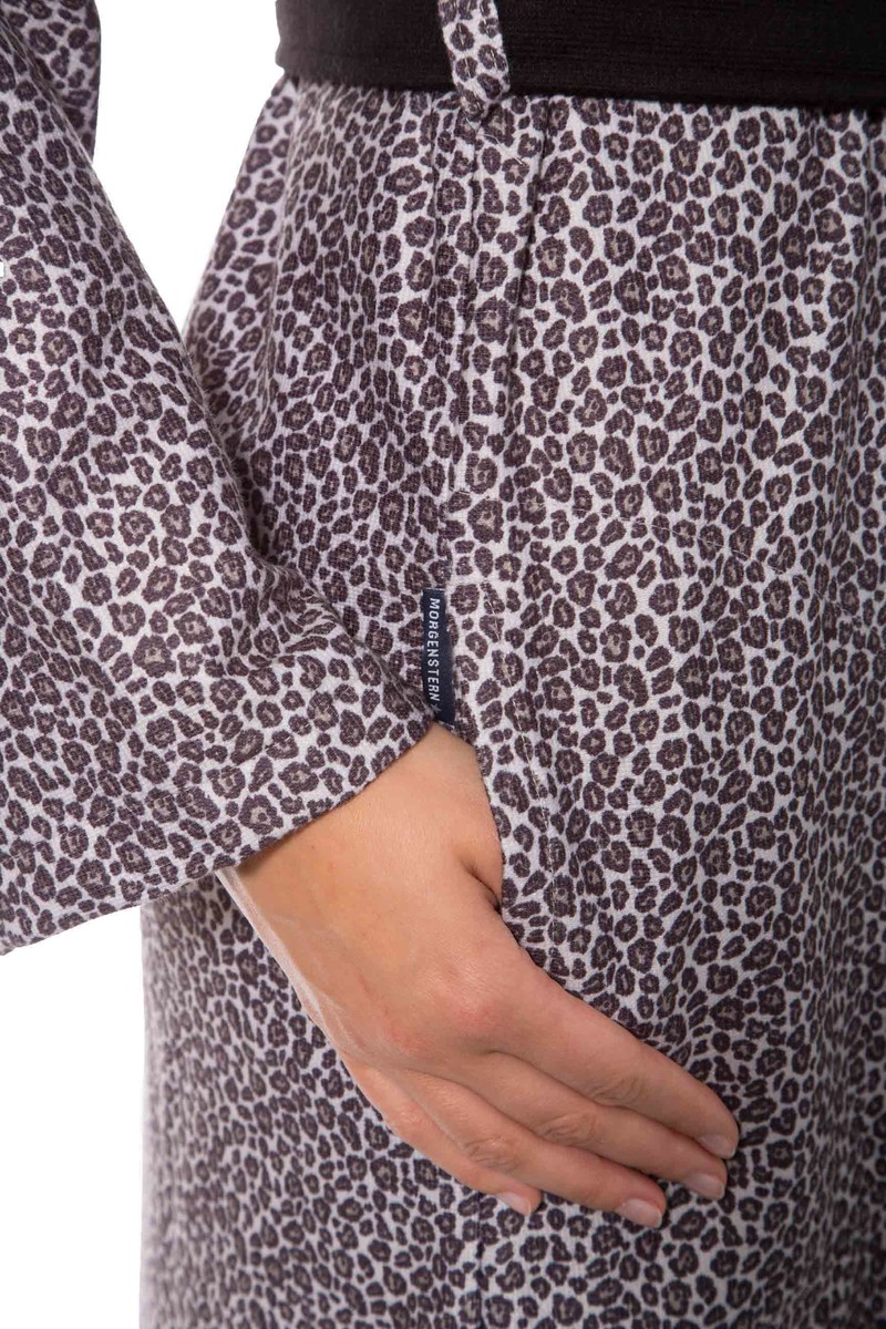 bademantel damen leopard