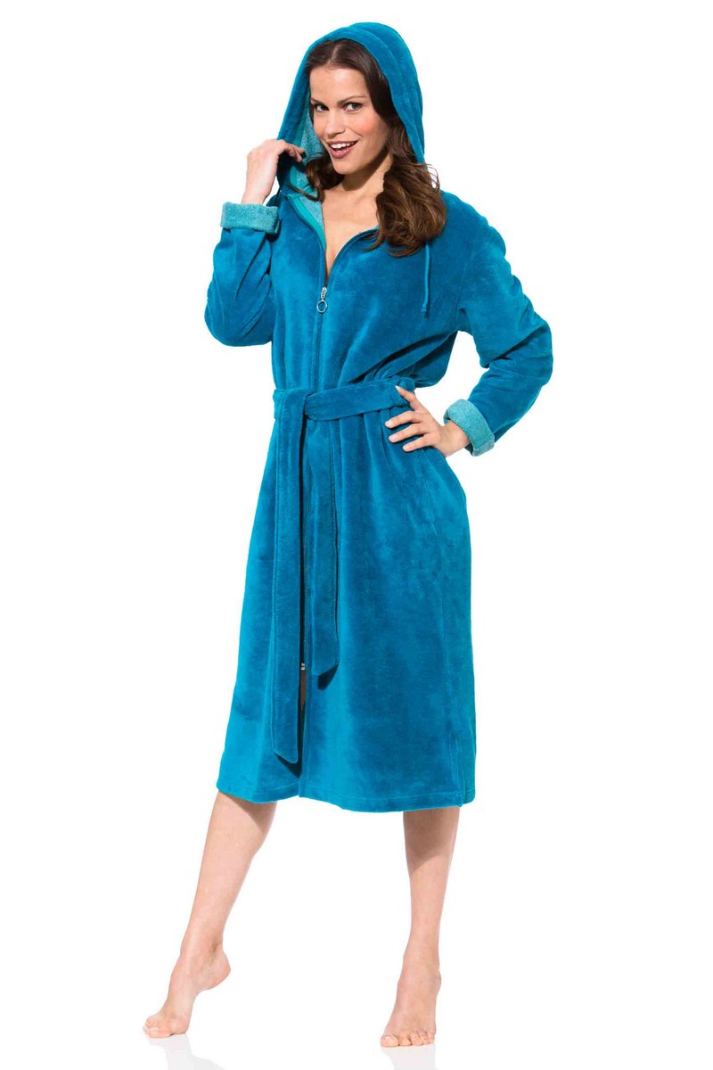 bademantel damen polyester