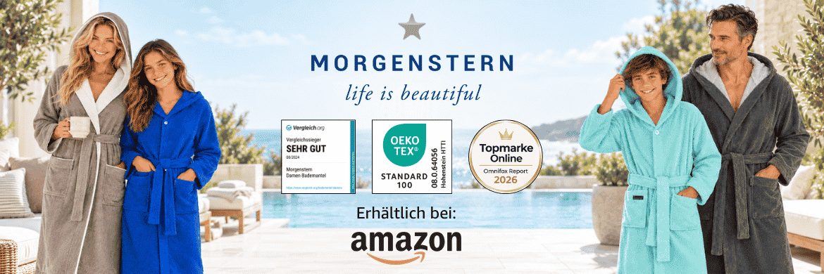 Bademantel mit Kapuze