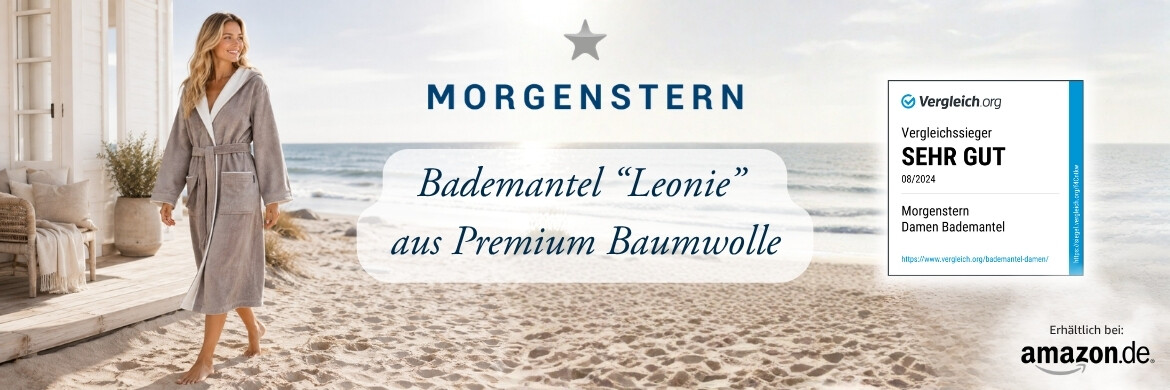 Der beste Damen Bademantel - Testsieger Sehr Gut